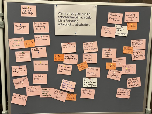 Was müssen wir in Feldolling unbedingt abschaffen