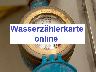 Wasserzählerkarte online