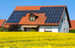 Haus mit Photovoltaik