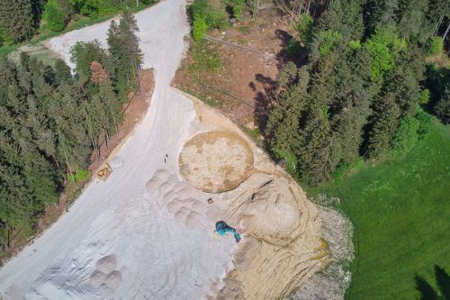 Baustelle Windrad von oben 240507