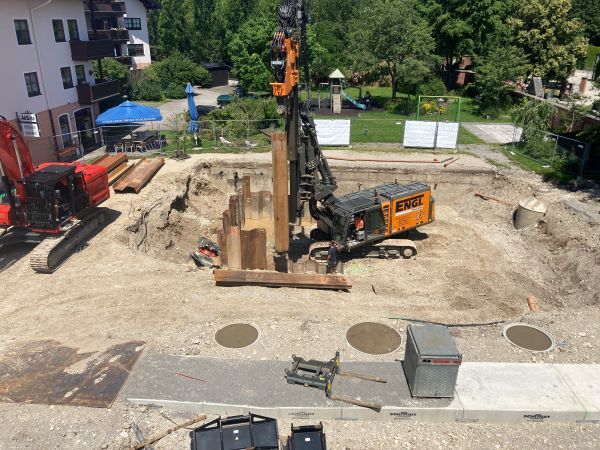 Dorfplatz Spundwände